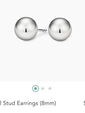Brilliant Earth Classic Silver Ball Stud Earrings - 8mm